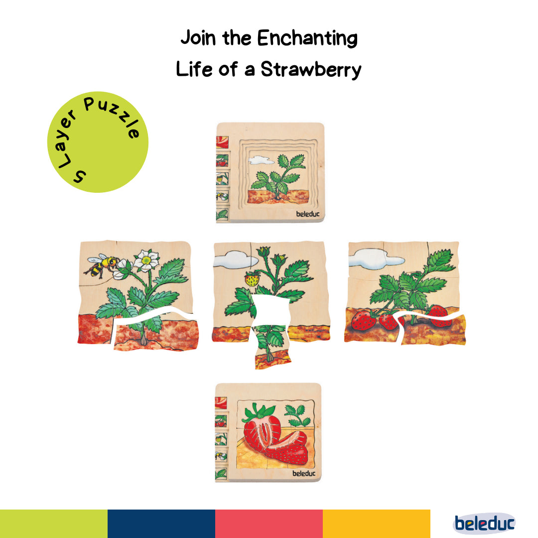 5 in 1 Layer Puzzle - Strawberry - Image 4