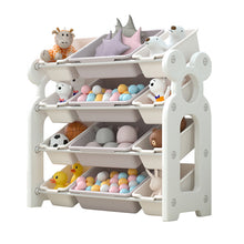 Lovely Baby Storage Rack W/ 12 Boxes - White