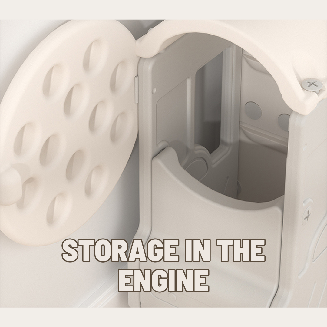 Train Storage Rack With Boxes - White - Image 7