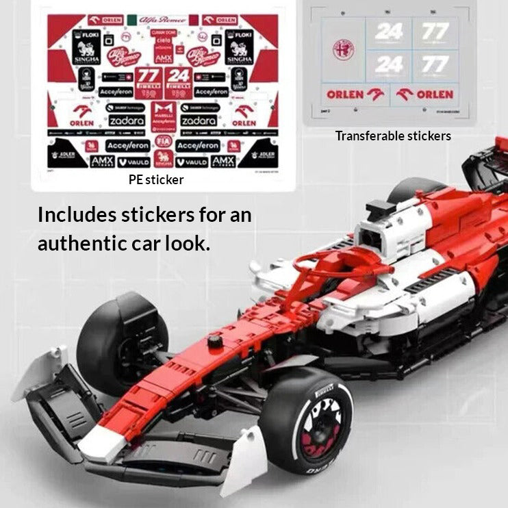 Rastar Bricks - Alfa Romeo Formula 1 C42 - 2306 Pieces - Image 10