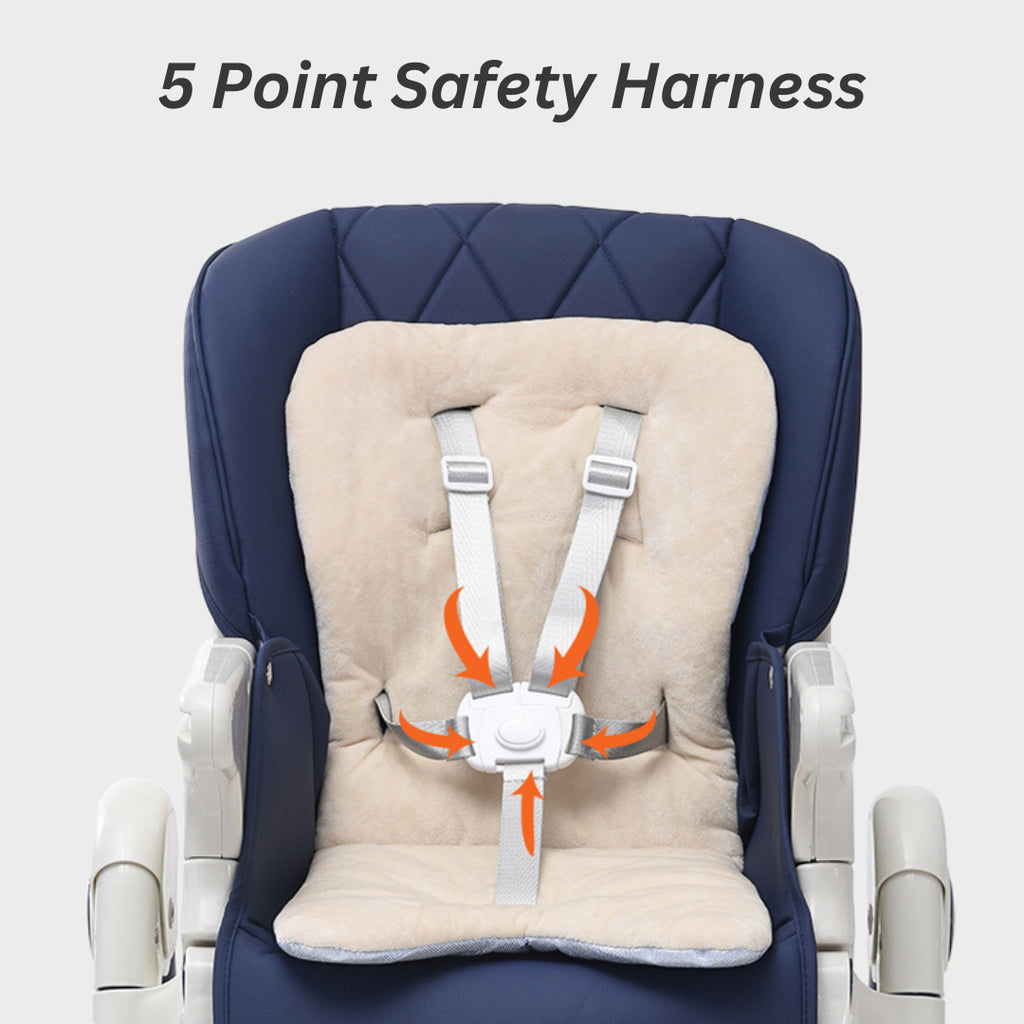 Lux High Chair - Navy Blue - Image 2