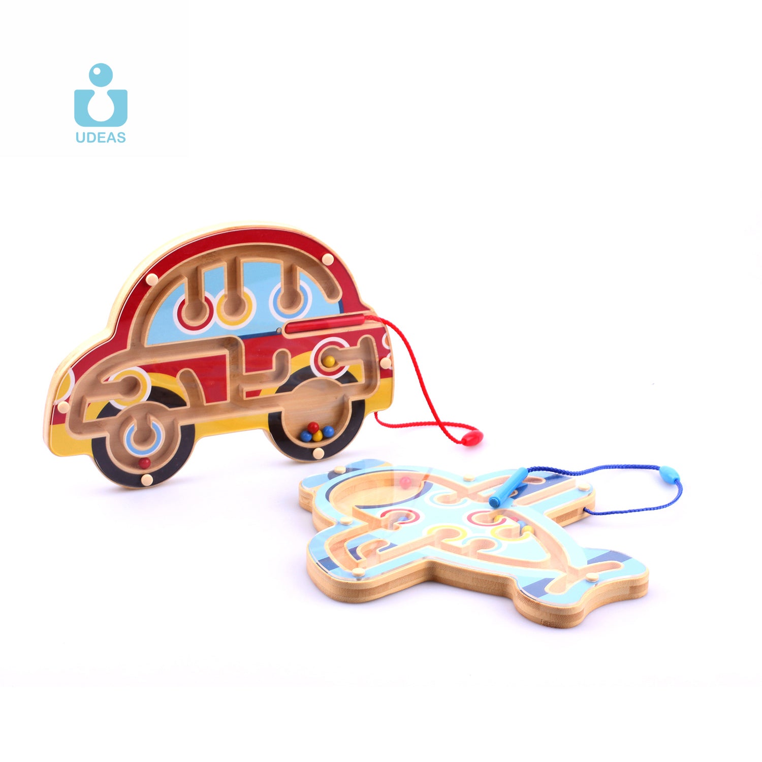 Udeas - Bamboo Magnetic Maze - Car - Image 2