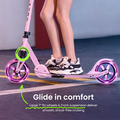 A5 Teen Foldable Scooter - Pink - Image 3