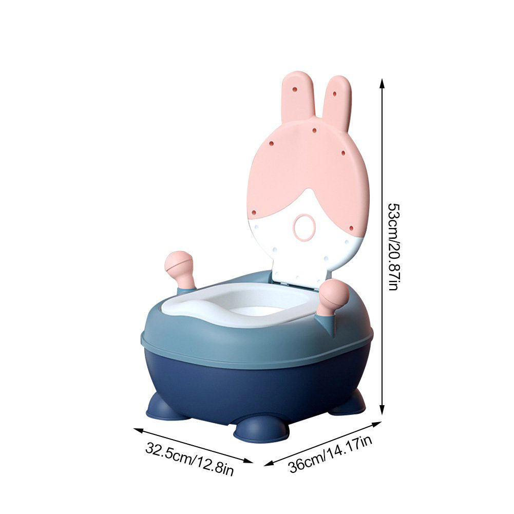 Potty Training Seat - Rabbit Pink/Blue - Image 4