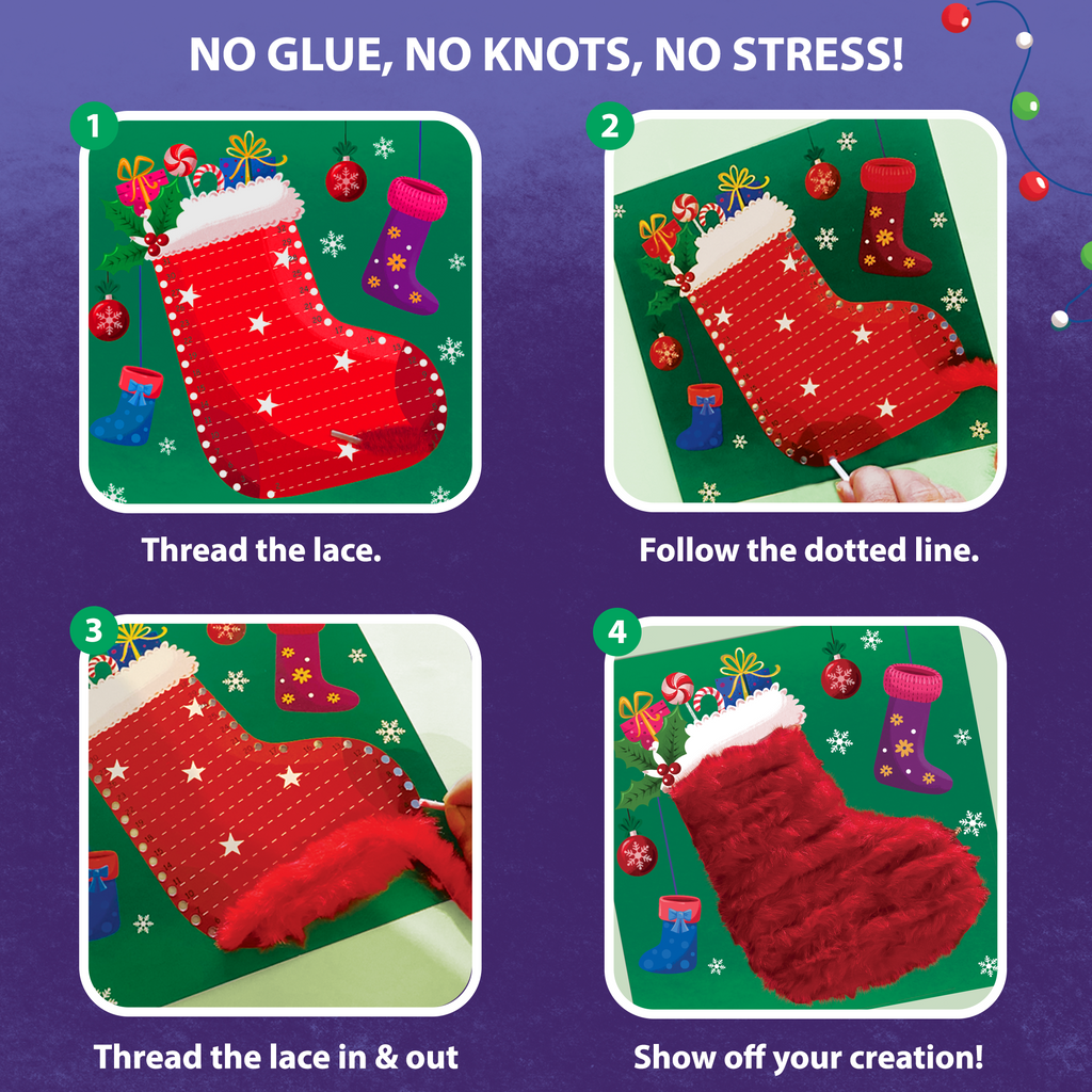 Chalk & Chuckles Lace Art-Christmas Magic (Ages 3 to 6) - Image 7
