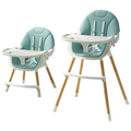 Lovely Baby 2-in-1 Convertible High Chair - Green