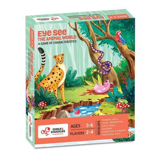 Chalk & Chuckles Eye See-The Animal World - Card Game (Ages 3 to 6)