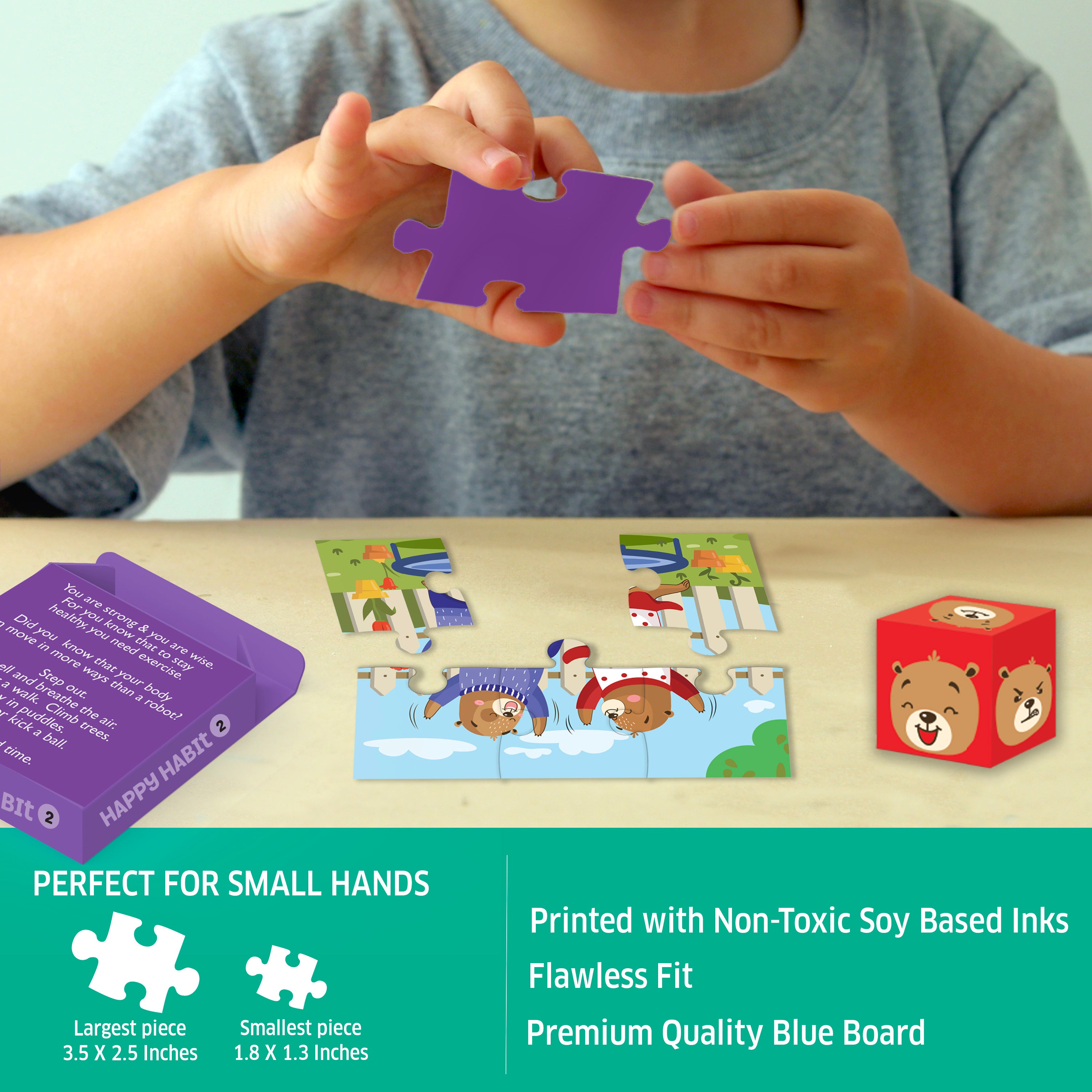 Chalk & Chuckles Happy Habits - Jigsaw Puzzle (Ages 3 to 6) - Image 6