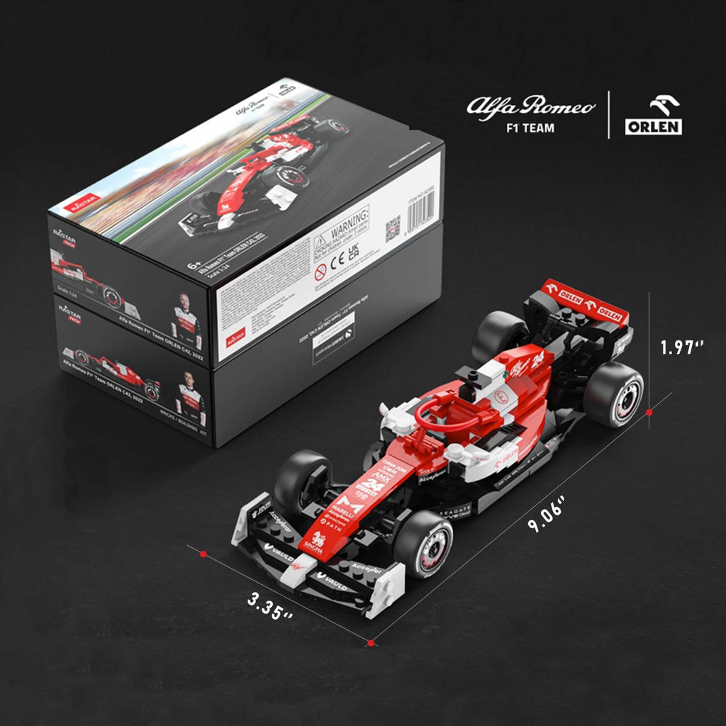 Alfa Romeo C42 F1 Car Bricks Building Kit - 340pcs - Image 7