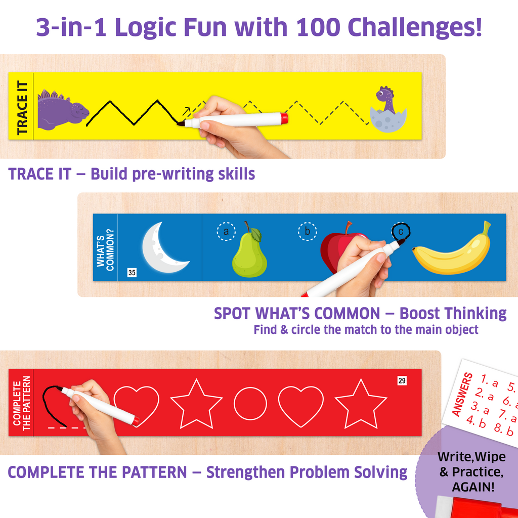 Chalk & Chuckles Smart Sticks Logic Fun (Ages 3 to 6) - Image 4