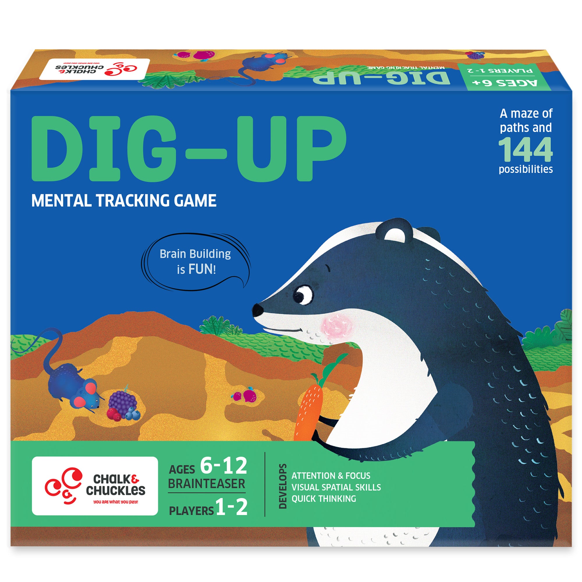 Chalk & Chuckles Dig Up - Board Game (Ages 6 to 12)