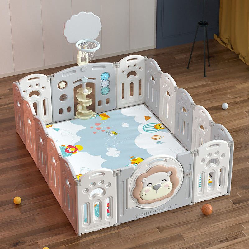 Lovely Baby - Kids Playpen Lion - W/ Basketball Hoop - 16pcs - Image 9