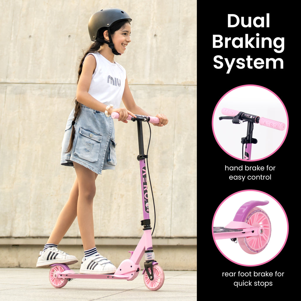 A1 Foldable Scooter - Pink - Image 2