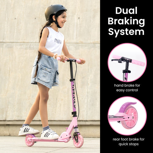 A1 Foldable Scooter - Pink - Image 2
