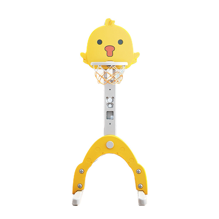 Lovely Baby Basketball Stand w/ Football Goal - Yellow