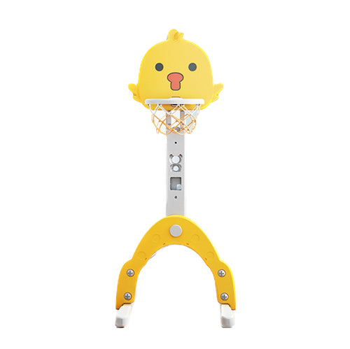 Lovely Baby Basketball Stand w/ Football Goal - Yellow