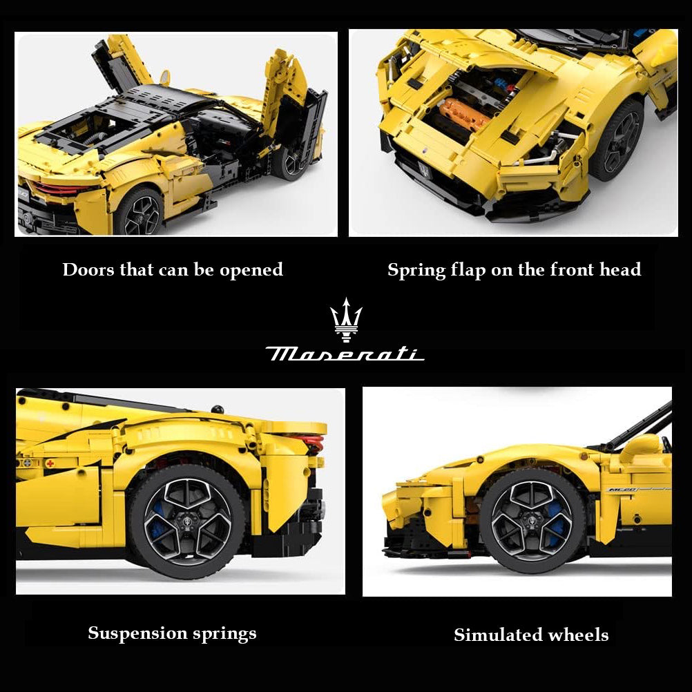 Rastar Bricks - Maserati MC20 - 3457 Pieces - Image 4