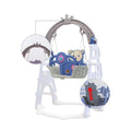 Slide & Swing Set W/ Basketball Hoop - Blue - Image 4