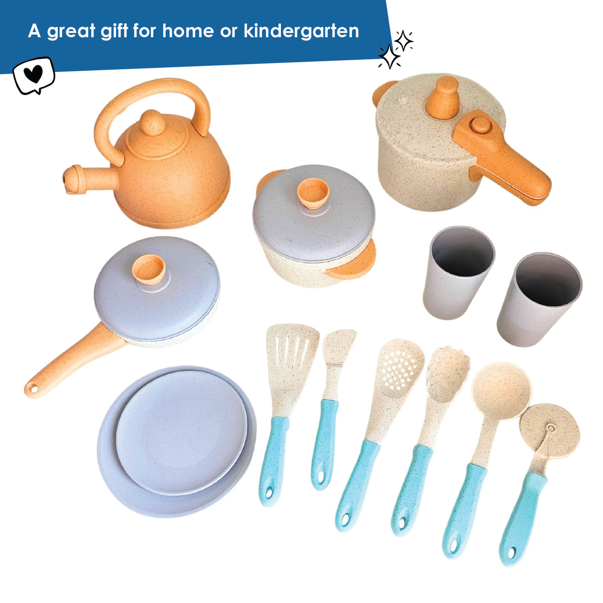 alldoro Kitchen Set - 14 Pieces, Eco-Friendly - Image 7