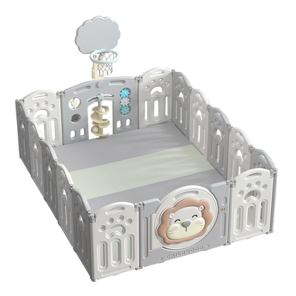 Lovely Baby - Kids Playpen Lion - W/ Basketball Hoop - 16pcs - Image 8