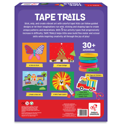 Chalk & Chuckles Tape Trails - Tape Art Craft Kit (Ages 3 to 7) - Image 5