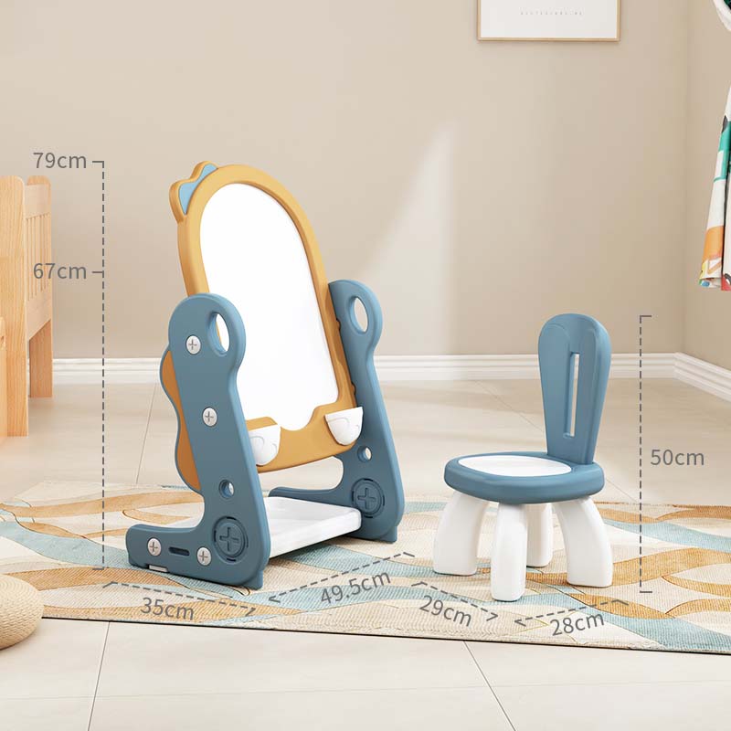 Lovely Baby - Drawing Board & Chair - Blue - Image 2