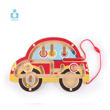 Udeas - Bamboo Magnetic Maze - Car
