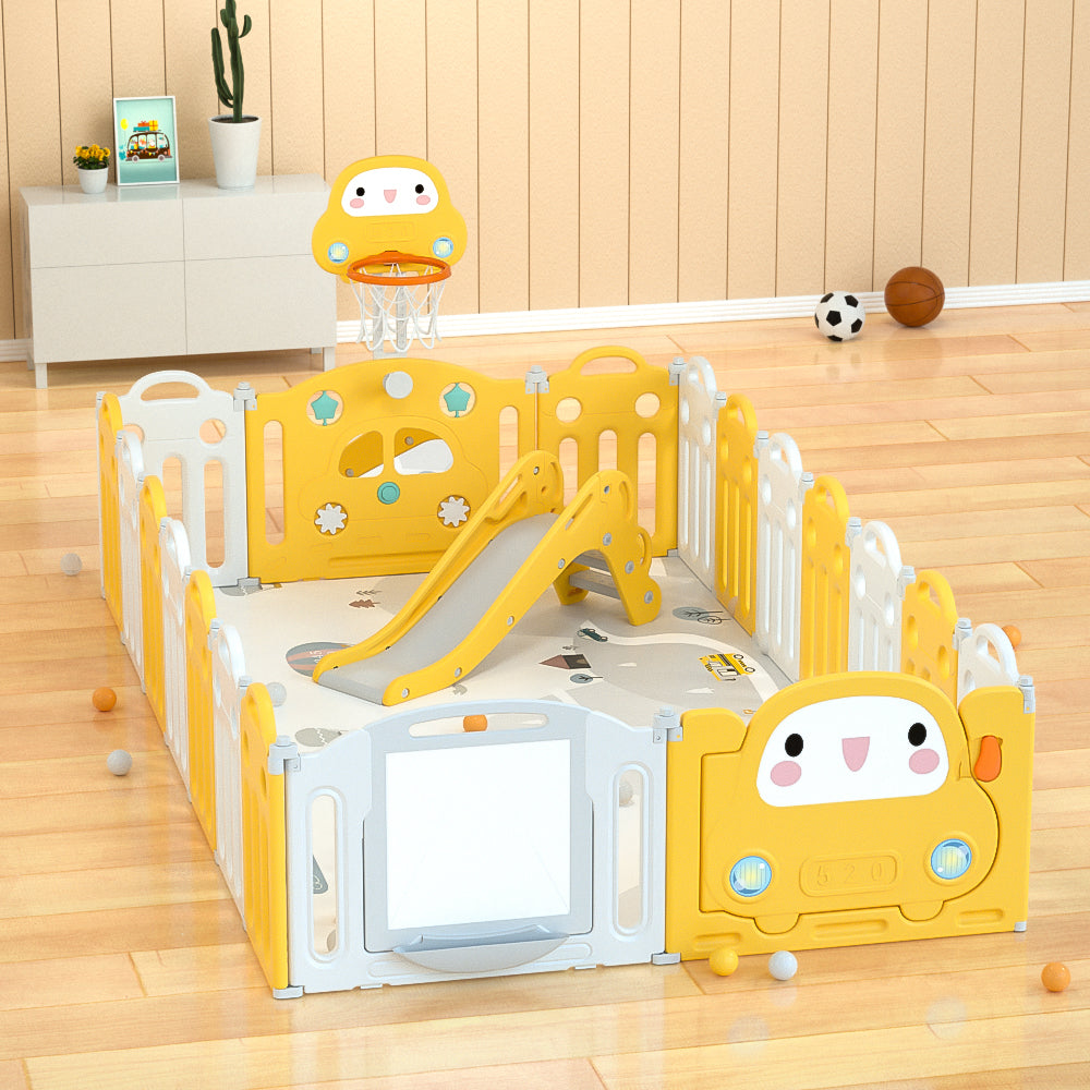 Lovely Baby - Kids Playpen W/ Basketball Hoop - Image 6
