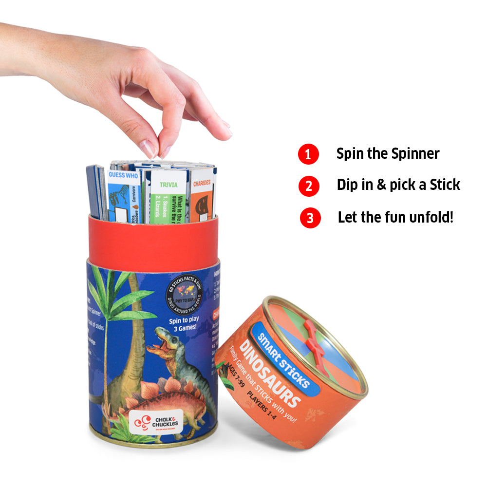 Chalk & Chuckles SMART STICKS-Dinosaur (Ages 7 to 99) - Image 2